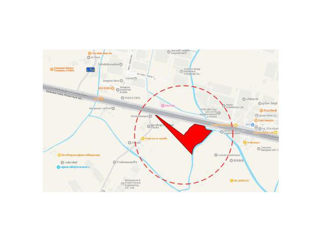 ขายที่ดินเปล่า 30 ไร่ 29 ตร.ว. ติดถนนใหญ่บางนา-ตราด กม.37 (ขาออก) ใกล้ Wellgrow Industrial Estate