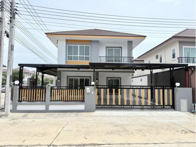 ขายบ้าน นนทวีวิลล์ 7 หลังมุมตกแต่งพร้อมอยู่ สกุลดี หนองจอก
