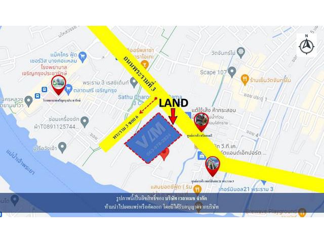 VLM 888  ขายบ้านเดี่ยว+ที่ดิน พระราม 3 ซอย 6 แขวงบางคอแหลม เขตบางคอแหลม ทิศตะวันตก