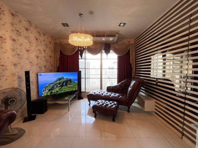 For Rent Condo Baan Klang Krung Siam-Pathumwan  fully furnished (S15-34823)