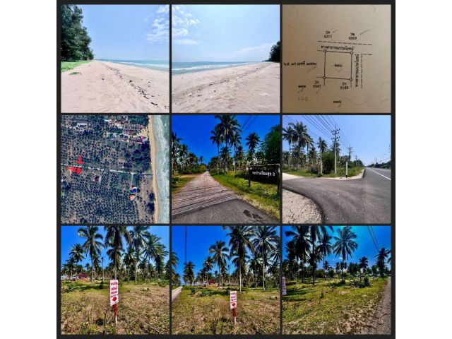 ขายที่ดิน ห่างทะเล 150 เมตร หัวมุมติดถนนกลางลงทะเล ทำเลดี ประจวบคีรีขันธ์