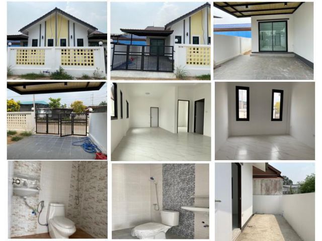 ขายบ้านแฝดสร้างใหม่ 28ตรว. 2ห้องนอน 2ห้องน้ำ โรงจอดรถ