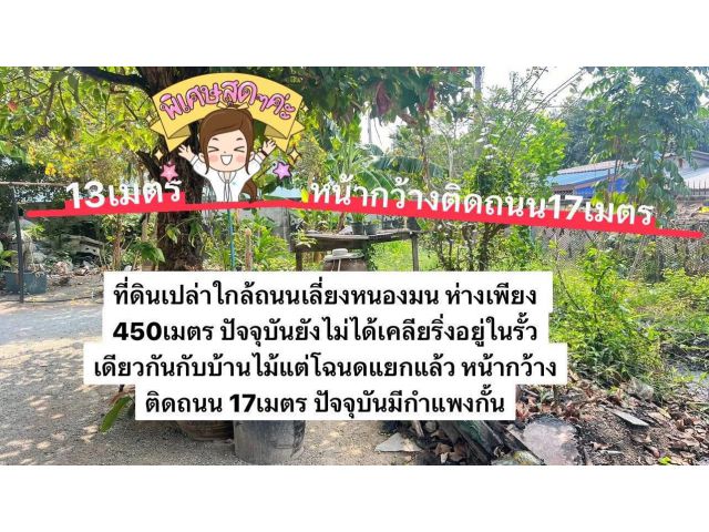 ที่ดินถมแล้วใกล้ถนนเลี่ยงหนองมน 50ตรว. เหมา 1.3ล้าน ต.เหมือง อ.เมือง จ.ชลบุรี ที่ดินถมแล้วเข้าจากถนนเทศบาลพัฒนา1