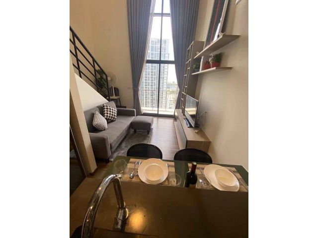 Onyx by Sansiri for rent Duplex 1 bedroom 1 bathroom 44 sqm rental 21,000 baht/month