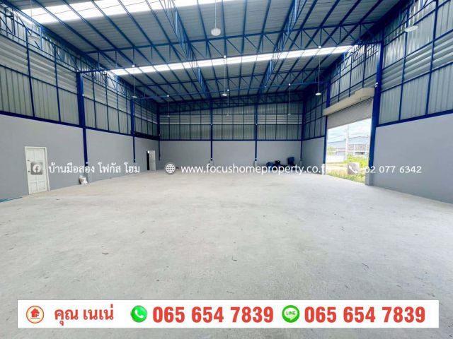 ขาย ที่ดินพร้อมโกดัง 450 ตร.ว ต.ราษฎร์นิยม ไทรน้อย