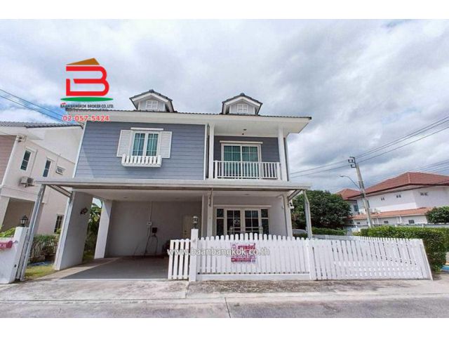 บ้านเดี่ยว กรีนิช ไพร์ม ทางด่วน รามอินทรา-หทัยราษฏร์ (Greenwich Prime) เนื้อที่ 54 ตรว.