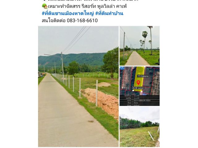 ที่ดินแปลงสวย #วิวภูเขา  ใกล้เทศบาลตำบลน้ำน้อย  เนื้อที่ 1 ไร่ 74 ตรว. #หน้ากว้าง75 ลึก25 เมตร  ️