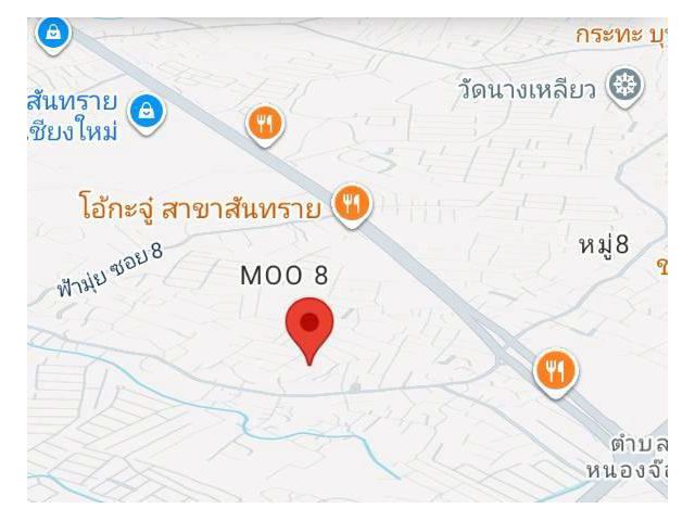 ขายที่ดินตำบลหนองจ๊อมห่างตลาดภูดอยเพียง 100เมตร