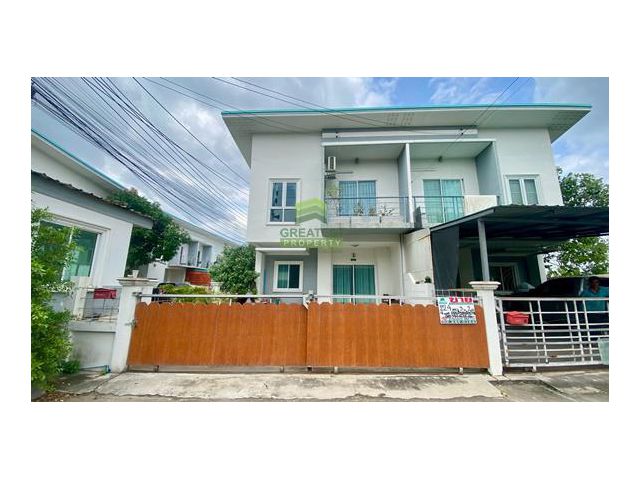 ให้เช่า/ขายทาวน์โฮม 2 ชั้น หมู่บ้านเดอะเนเจอร์ การ์เด้นท์ ลาดหลุมแก้ว ปทุมธานี เนื้อที่ 22.40 ตร.ว ทำเลดีมาก ต่อเติมครบ