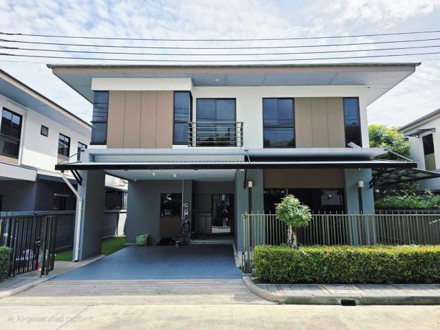 ปล่อยเช่าบ้านเดี่ยวพร้อมเข้าอยู่ หมู่บ้านลุมพินี สวนหลวง ร.9