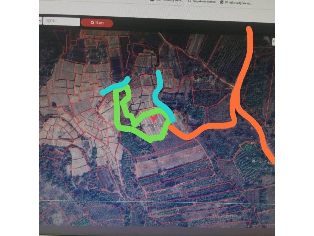 ด่วนที่สุด ขายที่นาติดเหมืองน้ำ ใกล้ทางคอนกรีต ไฟฟ้า จำนวน 9 ไร่ - 1 งาน - 21 ตารางวา-21 ไร่