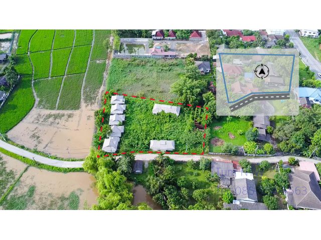 C829 ขายที่ดิน 2 ไร่ ดอยสะเก็ด ที่ดินพร้อมสิ่งปลูกสร้าง | Land with Buildings at Doi Saket for Sale