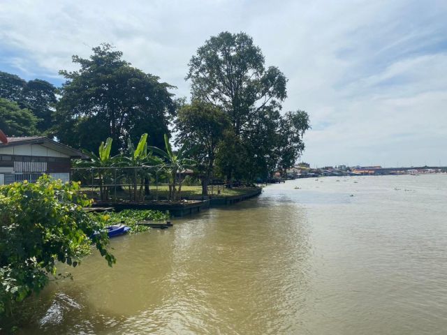 R68-058ขายที่ดินติดแม่น้ำเจ้าพระยาปากเกร็ด ที่ดิน6ไร่3งาน15ตรว   ปากเกร็ดติดแม่น้ำเจ้าพระยา ถมแล้วติดถนนประชาสรรค์2
