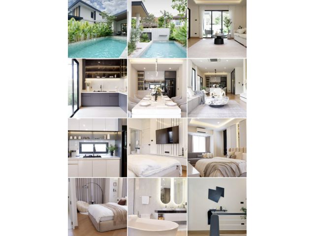 บ้านพูลวิลล่า 2 ชั้น รีโนเวทใหม่ในสไตล์ Modern Luxury ใกล้สถานทูตอเมริกาและโรงเรียนนานาชาติหลายแห่งในเชียงใหม่