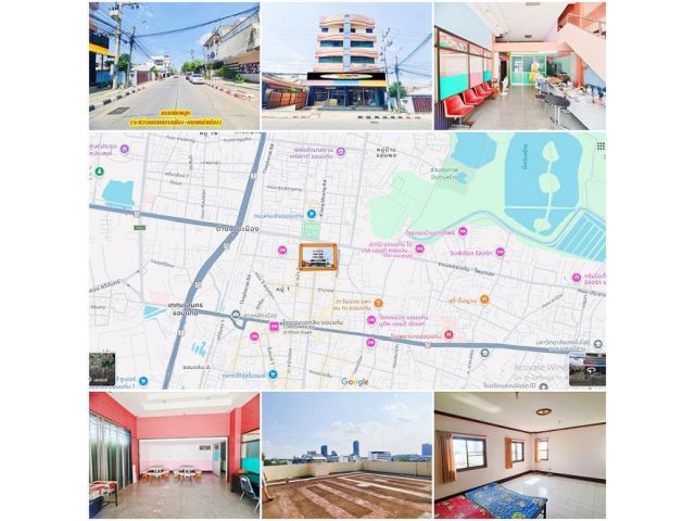 อาคารพาณิชย์ 5ชั้นใจกลางเมืองขอนแก่น โครงสร้างดีมาก ใกล้ศาลากลาง ที่ว่าการอำเภอเมือง อาชีวศึกษา ติดถนนพิมพสุต อยู่ระหว่า