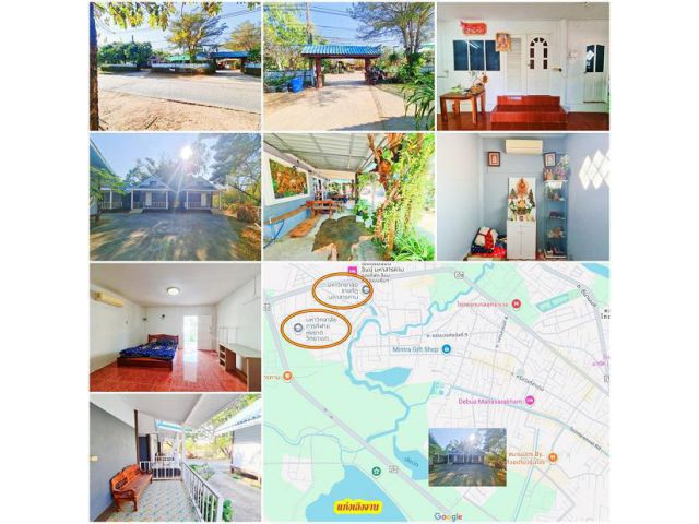 (ขายขาดทุนกว่า 4 ล้านบาท)บ้านชั้นเดียว+รีสอร์ท 7หลัง ห้องกว้าง เฟอร์ฯครบ ทำเลดี บรรยากาศดี ติดถนนใหญ่ ใกล้ มมส.ใหม่ ราชภัฏสารคาม แหล่งเที่ยว อ.เมือง จ
