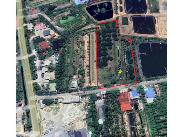 ขายที่ดินบางไผ่ อ.เมืองฉะเชิงเทรา 5 ไร่  ในซอยวัดสมาน ห่างจากถนน 304