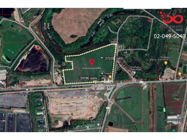 ขายที่ดิน 48ไร่ 265ตร.วา วังม่วง สระบุรี ใกล้เทศบาลคำพราน ติดทางหลวง 3223