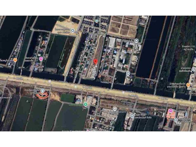 ขายที่ดินเปล่าถมแล้ว หมดปัญหาน้ำท่วม ขนาด 8 ไร่ ต.บางปู อ.เมืองสมุทรปราการ จ.สมุทรปราการ