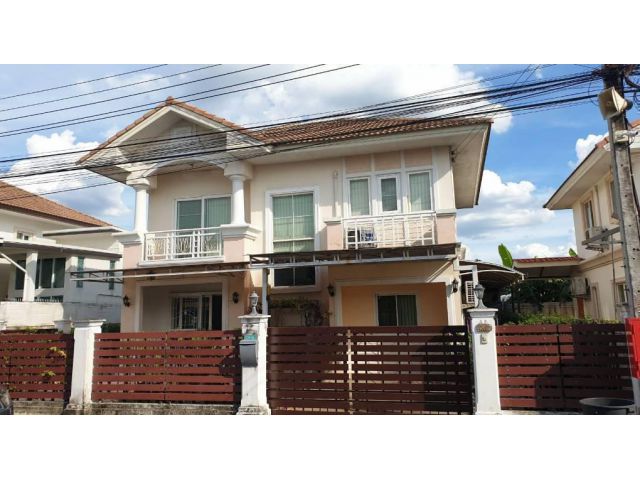 ขายบ้านเดี่ยว 2ชั้น พร้อมอยู่  โครงการ พฤกษาวิลเลจ 8  หลังบ้านวิวทุ่งนาสวย