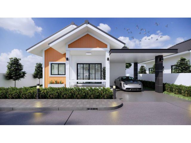 บ้านเดี่ยวชั้นเดียว ใจกลางเมืองลำปาง ใกล้สถานปฏิบัติธรรม หลวงพ่อเกษม