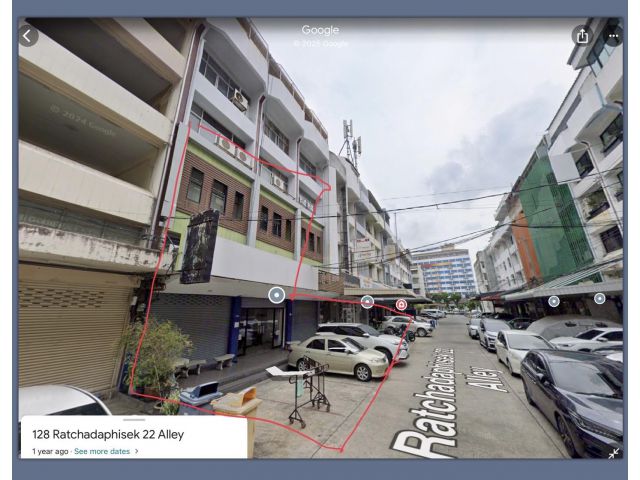 ให้เช่าอาคารพาณิชย์ รัชดา22 2ห้อง 240ตรม