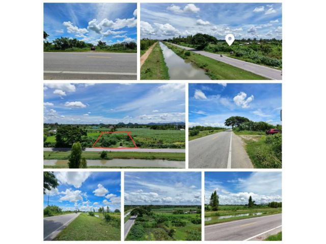 ดินสวยถมแล้ว ติดคลองส่งน้ำชลประทาน อำเภอท่าม่วง  กาญจนบุรี