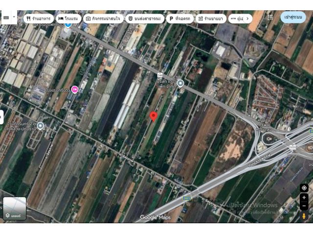 ขายที่โฉนด 2 แปลง ติดกัน เนื้อที่ 19 – 1 – 30 ไร่ ผังสีชมพู ติดถนน 346 บ้านจัดสรร โรงงาน