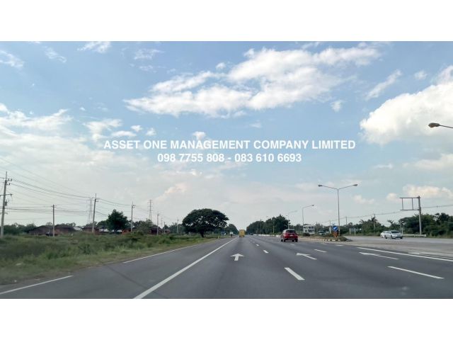 ที่ดินถมแล้ว หน้ากว้าง 110 เมตร ติดถนนสายเอเชีย มโนรมย์ ชัยนาท 098 7755 808