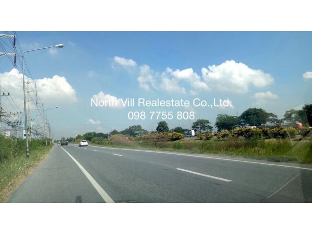 ขายที่ดิน 8 ไร่ ติดถนนสายเอเชีย หน้านิคมไฮเทค บางปะอิน 098 7755 808