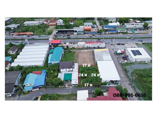 ขายที่ดิน 100 ตารางวา ซอยวัดพุฒิ ต.บางศรีเมือง ห่างถนนราชพฤกษ์ 100 ม.