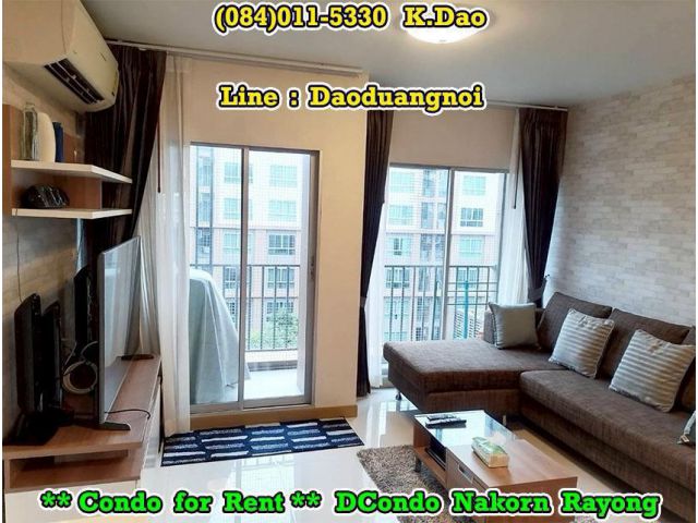 #DCondo Nakorn Rayong *** Condo for Rent *** 2-Bedroom Type +++ Rayong City +++