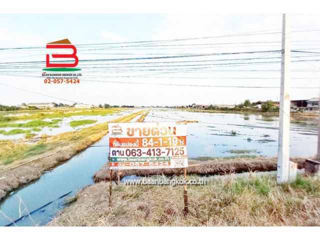 ที่ดินเปล่า ถนนเลียบตะวันออกคลอง 7, เทศบาลลำลูกกา ซอย 3 เนื้อที่ 84-1-19 ไร่ ตำบลลำลูกกา อำเภอลำลูกกา จังหวัดปทุมธานี