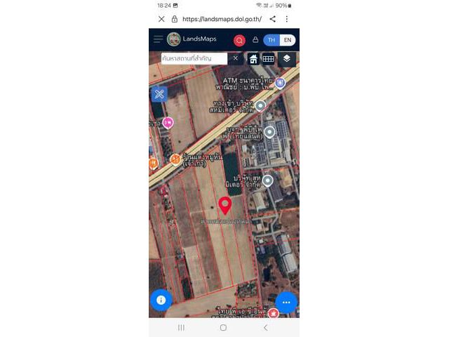 ขายที่ดินติดถนนฉะเชิงเทรา-กบินทร์บุรีใกล้นิคมไฮเทค กบินทร์บุรี