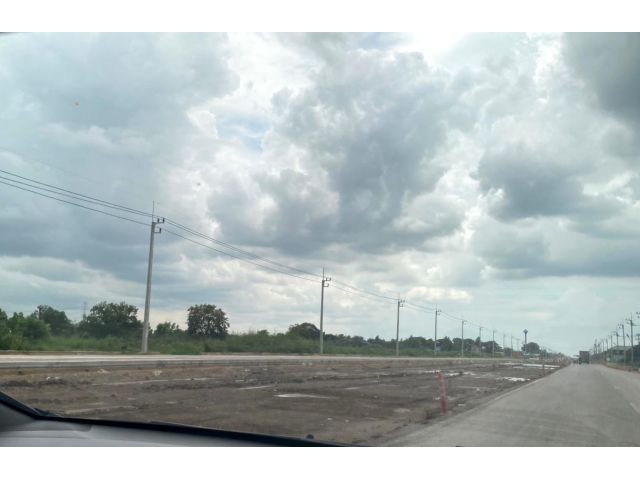 ขายที่ดิน 12 ไร่ ติดถนนเลียบคลองสี่ขวา โรจนะ สายเอเชีย ใกล้มอเตอร์เวย์บางปะอิน  098 7755 808