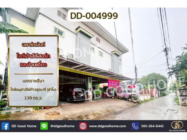 DD-004999 อพาร์ทเม้นท์ ไวท์เฮ้าส์ รีสอร์ทและบ้านเดี่ยว นครราชสีมา ใกล้อนุสาวรีย์ท้าวสุรนารี (ย่าโม)