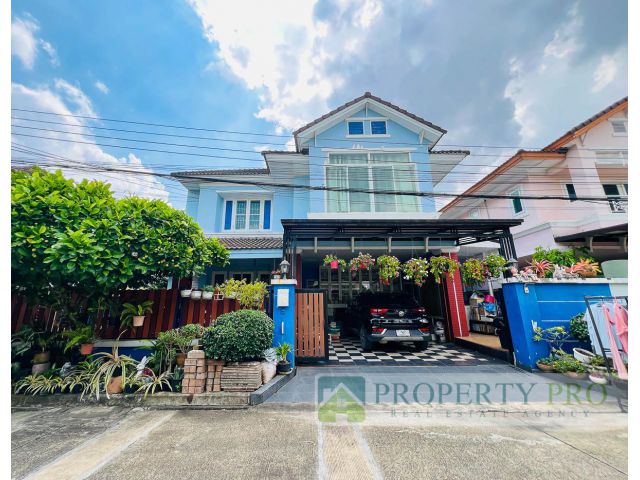 ขาย บ้าน ธารา ราชพฤกษ์ ปิ่นเกล้า บ้านเดี่ยว 3 ห้องนอน 56 ตรว ต่อเติมครัว และห้องนั่งเล่น ใกล้ กาญจนาภิเษก วงแหวน 9 บางกร
