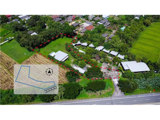 C839 ขายที่ดิน สันกำแพง ที่ดิน 2 ไร่ ที่ดินพร้อมสิ่งปลูกสร้าง Land 2 rai or 400 sq.wah in San Kamphaeng for Sale