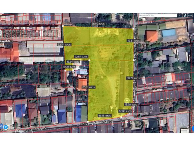ขายที่ดิน เนื้อที่6ไร่ (ผังเมืองสีชมพู) หน้ากว้างติดถนนซอยพวงสำลี5 ต.บ่อพลับ อ.เมืองนครปฐม
