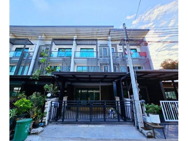 บ้านทาวน์โฮมแสนสิริ 3 พร้อมเฟอร์ฯ  3นอน MRTสามแยกบางใหญ่ 1.2 กม.
