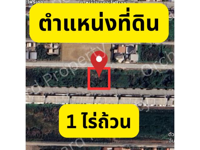 ที่ดิน คลองสี่ ปทุมธานี 1 ไร่ ใกล้ชุมชน
