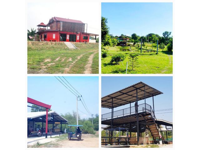 PK821ขายที่ดิน+บ้าน+ร้านอาหาร​5ไร่2งานเหมา​5.9ล้านหน้าถนนอยู่ระหว่างขยายสี่เลนส์คุยง่ายจบไว