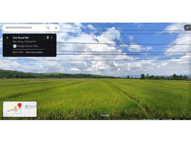 ขายที่ดิน 14 ไร่ 37 ตร.ว. ติดถนน โฉนดครุฑแดง พร้อมโอน ใกล้สถานที่ท่องเที่ยว  อำเภอเวียงป่าเป้า จังหวัดเชียงราย