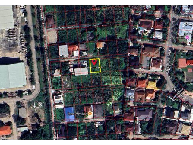 ขายที่ดิน ซอยรามอินทรา 47 ท่าแร้ง บางเขน กรุงเทพมหานคร เนื้อที่ 100 ตร.ว.