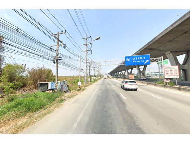 ขายที่ดิน 107 ไร่ ติดถนนบางนา-ตราด กม.46 ขาเข้า ต.บางปะกง อ.บางปะกง จ.ฉะเชิงเทรา