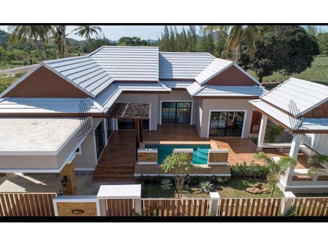 บ้านเดี่ยว พูลวิลล่า ปราณบุรี พร้อมสระว่ายน้ำส่วนตัว ใกล้ทะเลและภูเขา