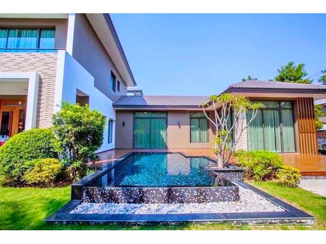 บางนา-สวนหลวง  ให้เช่าคฤหาสน์หรู 2 ชั้น เจโม นิคมอัญธานี  800ม.