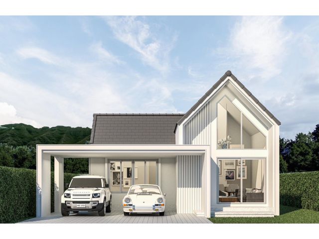 ขายบ้านสวย Infinity โครงการ Natural Parkville บ้าน Type B ทรง Nordic ราคาเริ่มต้นเพียง 1.XX ล้านบาท