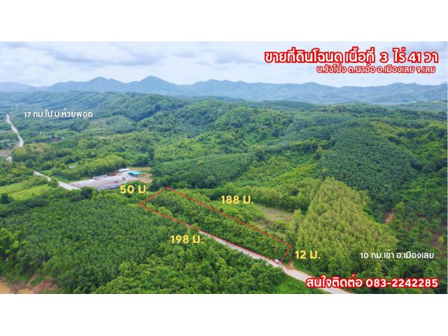 ขายที่ดิน บ.ท่าวังแค่น ต.นาอ้อ อ.เมือง จ.เลย