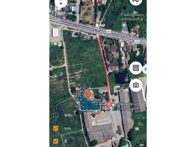 ที่ดินหนองรีใกล้ถนน344 บ้านบึง-แกลง 2-3-74ไร่ ไร่ละ 4ล้าน ต.หนองรี อ.เมือง จ.ชลบุรี  ที่ดินห่างจากถนน344เพียง 220เมตร